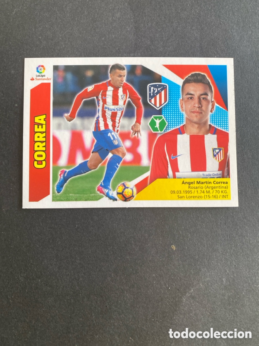 Cromos de f&uacute;tbol: Cromo liga 17/18 Atl&eacute;tico de Madrid N* 15B