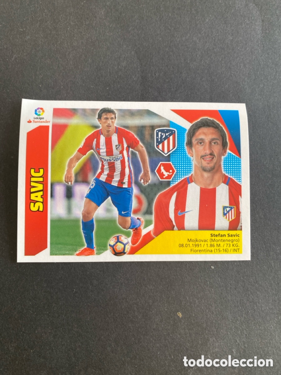 Cromos de f&uacute;tbol: Cromo liga 17/18 Atl&eacute;tico de Madrid N* 6