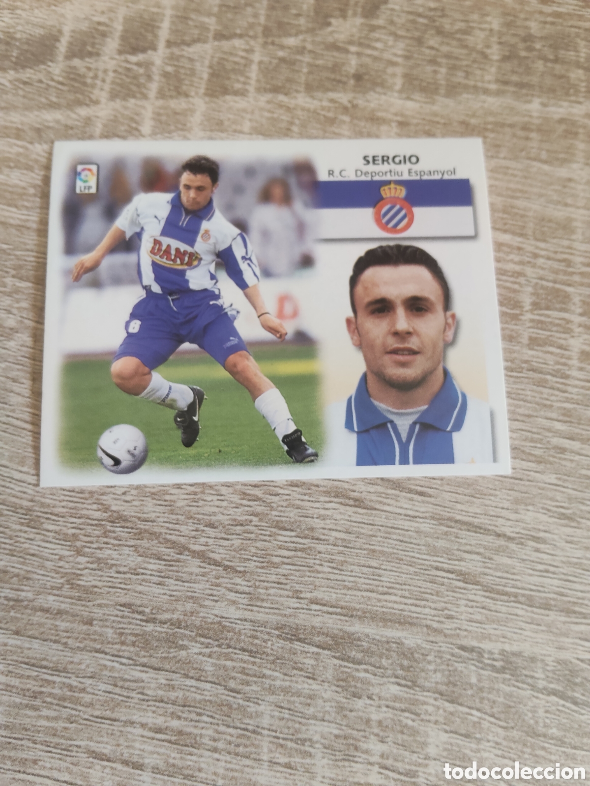 Cromos de f&uacute;tbol: Sergio Espanyol liga 1999 2000 99 00 ediciones este