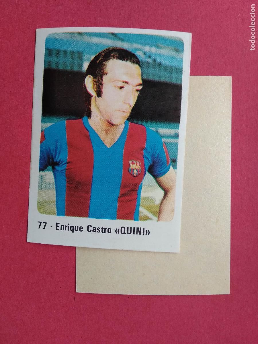 Cromos de f&uacute;tbol: EDITORIAL CROMO CROM PANINI LIGA 80 81 1980 1981 DESPEGADO BARCELONA N&ordm; 77 ENRIQUE CASTRO QUINI