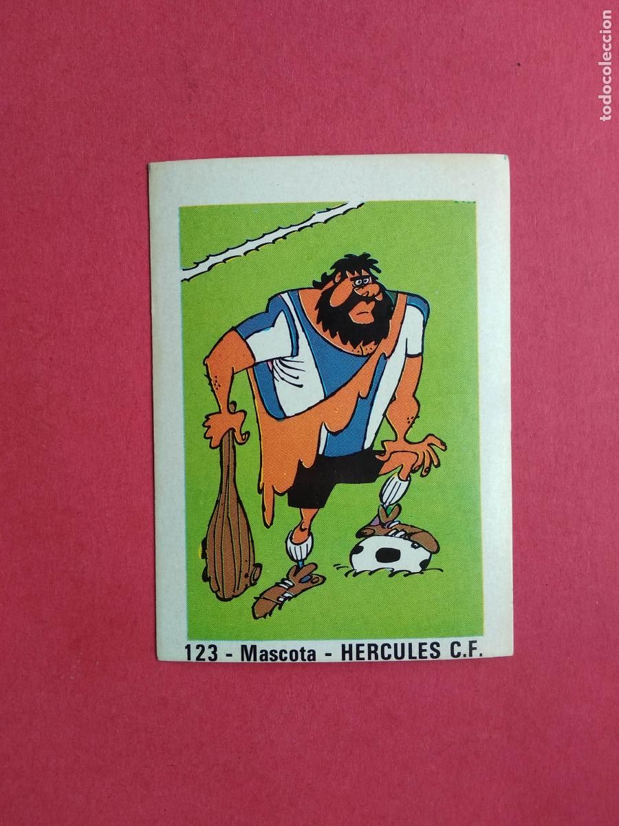 Cartes &agrave; collectionner de Football: EDITORIAL CROMO CROM PANINI LIGA 80 81 1980 1981 DESPEGADO HERCULES N&ordm; 123 MASCOTA
