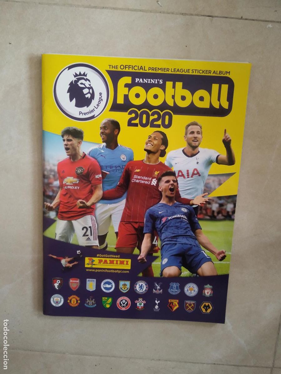 Cromos de f&uacute;tbol: ALBUM VACIO CROMO FUTBOL PANINI LIGA INGLATERRA PREMIER LEAGUE 2020 VAN DIJK KANE MASON MOUNT