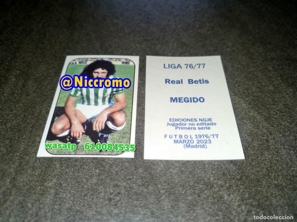 Cromos de f&uacute;tbol: megido real betis liga 1976 1977 cromo inedito editada niccromo futbol 76 77 ver fotos niccromo