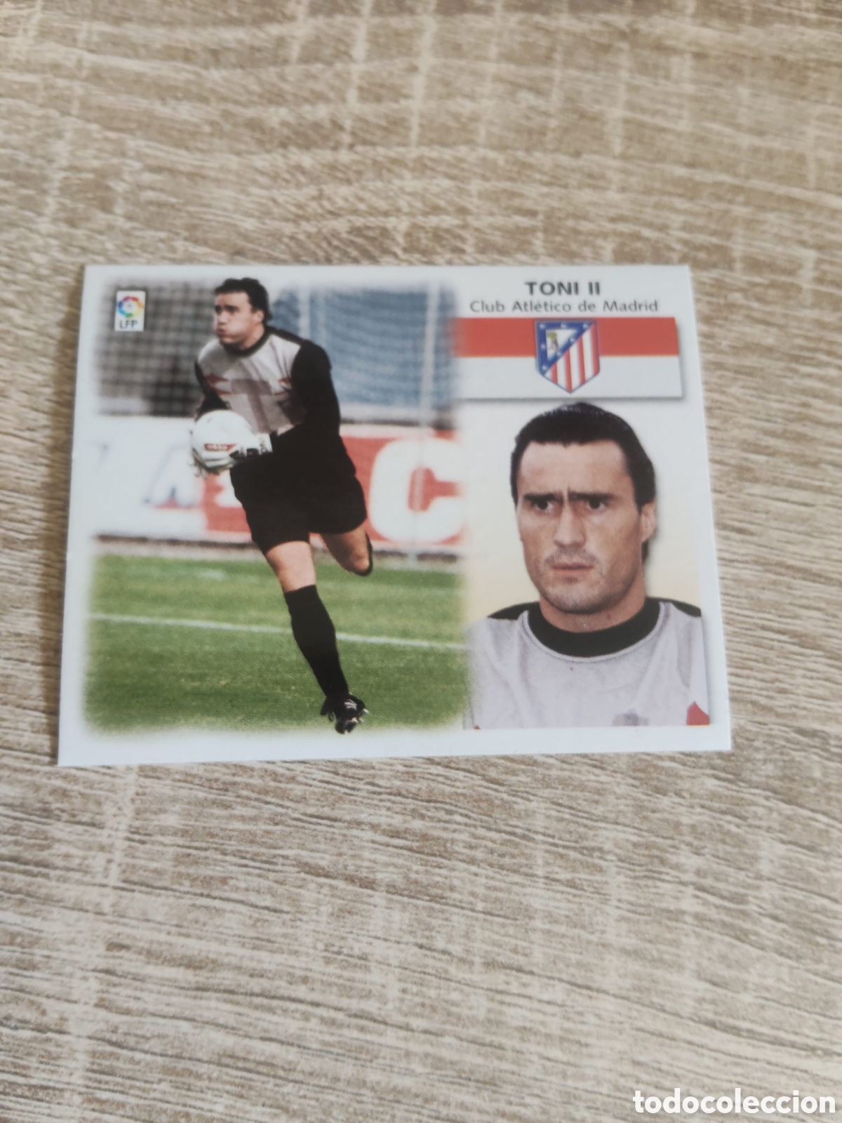 Cromos de f&uacute;tbol: Toni II Atl&eacute;tico de Madrid liga 1999 2000 99 00 ediciones este