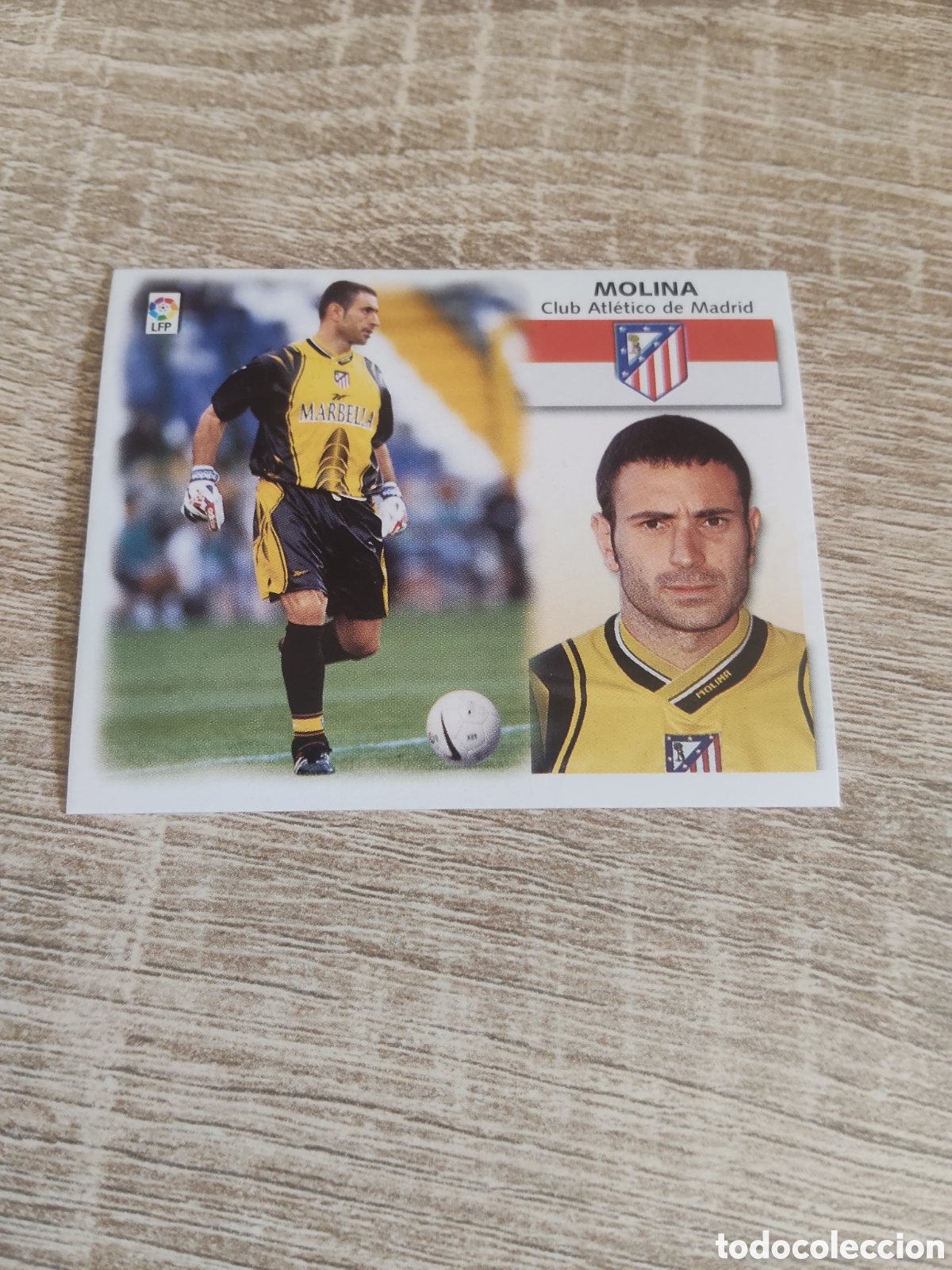 Cromos de f&uacute;tbol: Molina Atl&eacute;tico de Madrid liga 1999 2000 99 00 ediciones este