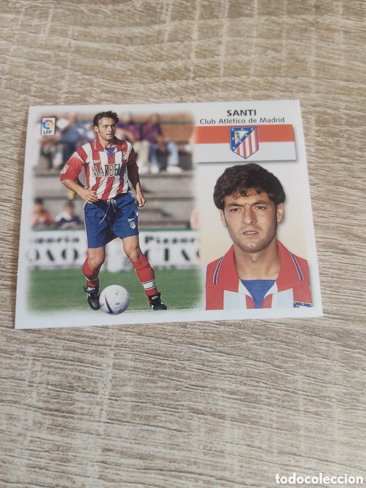 Cromos de f&uacute;tbol: Santi Atl&eacute;tico de Madrid liga 1999 2000 99 00 ediciones este
