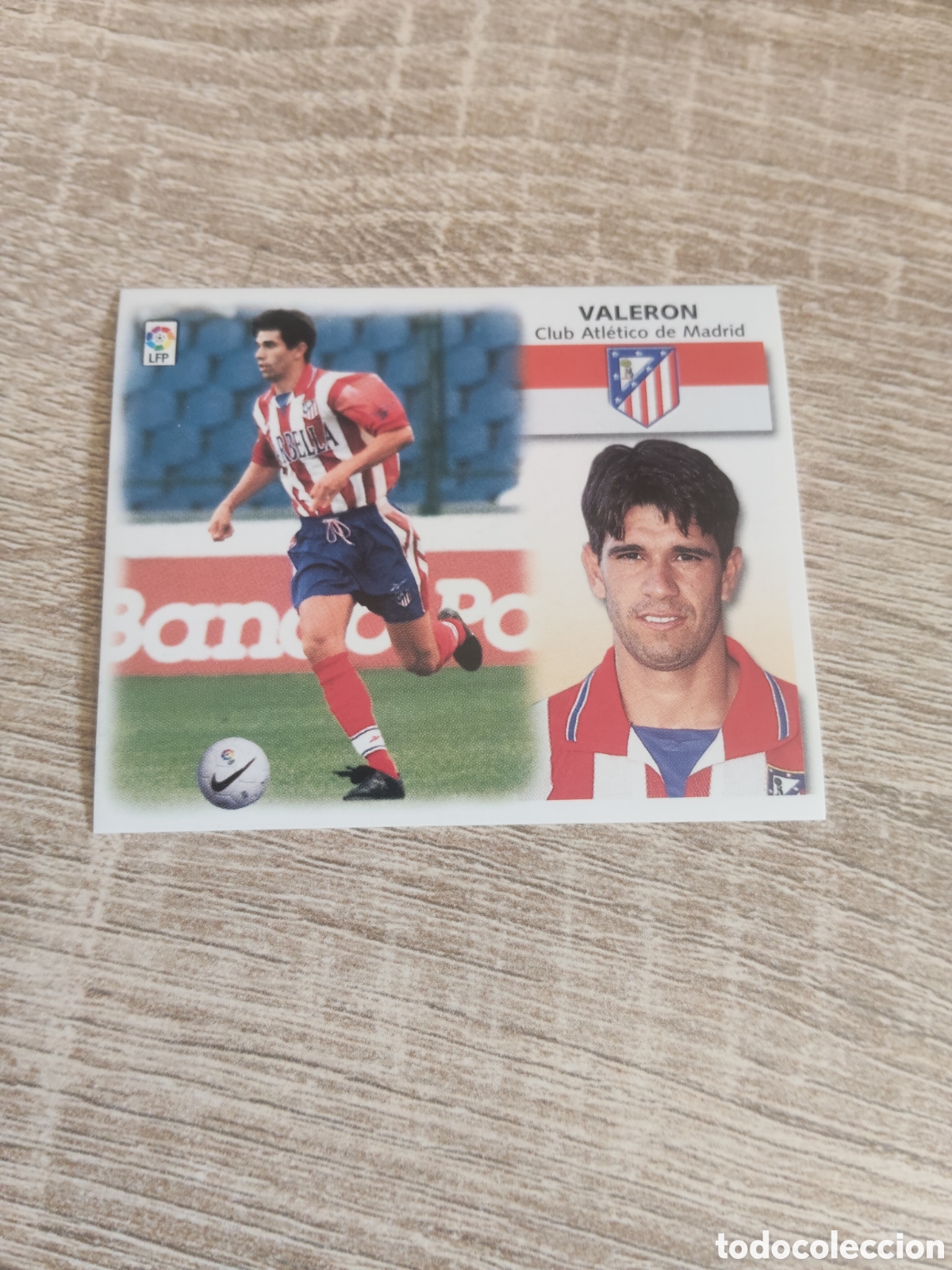 Cromos de f&uacute;tbol: Valeron Atl&eacute;tico de Madrid liga 1999 2000 99 00 ediciones este