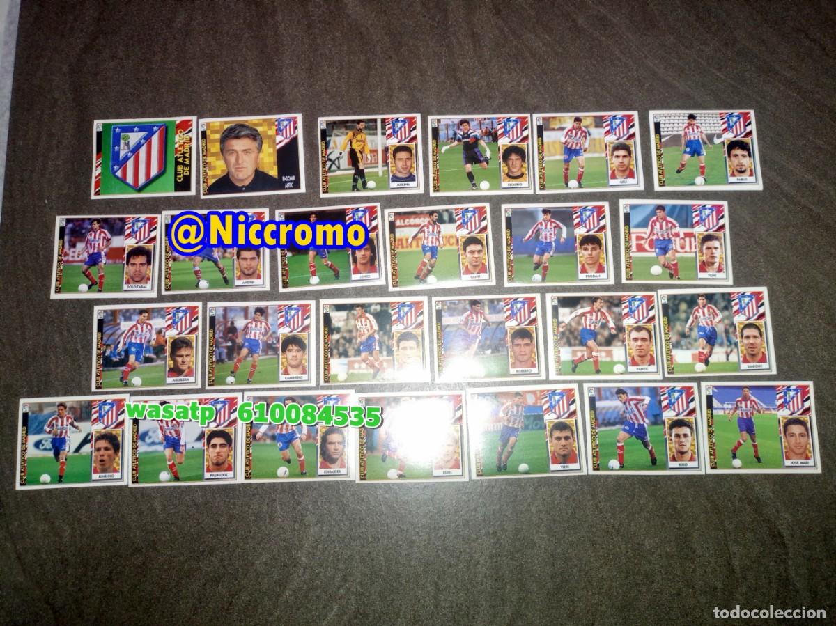 Cromos de f&uacute;tbol: 25 cromos at madrid 1997 1998 diferentes nuevos sin pegar liga futbol 97 98 niccromo