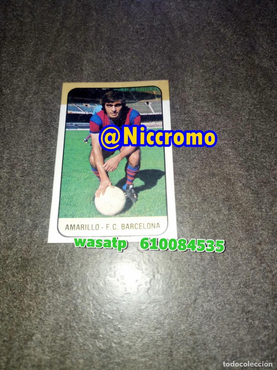 Cromos de f&uacute;tbol: amarillo barcelona 1978 1979 nuevo sin pegar tiene tira celo liga futbol 97 98 niccromo