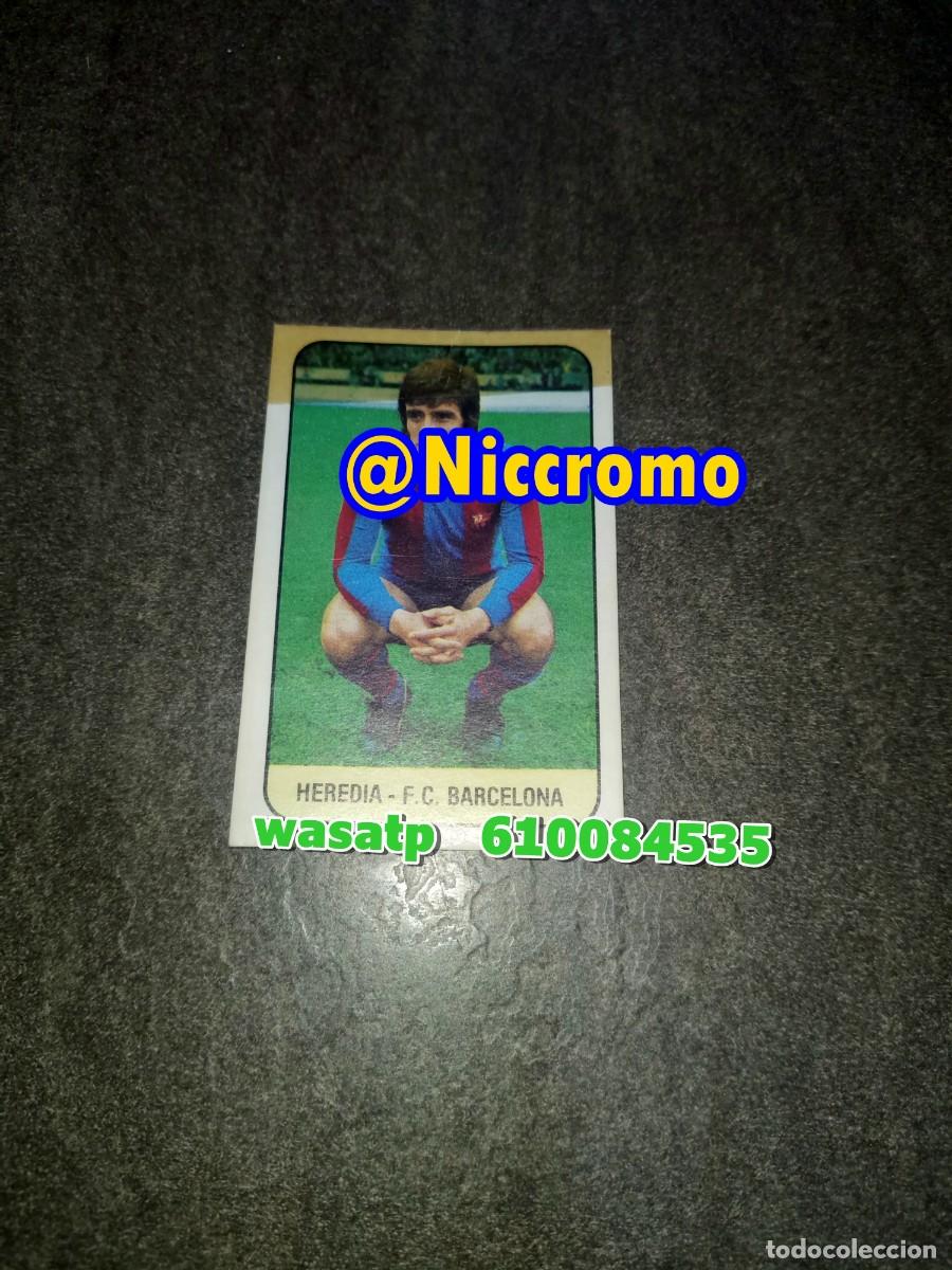 Cromos de f&uacute;tbol: heredia barcelona 1978 1979 nuevo sin pegar tiene tira celo liga futbol 97 98 niccromo
