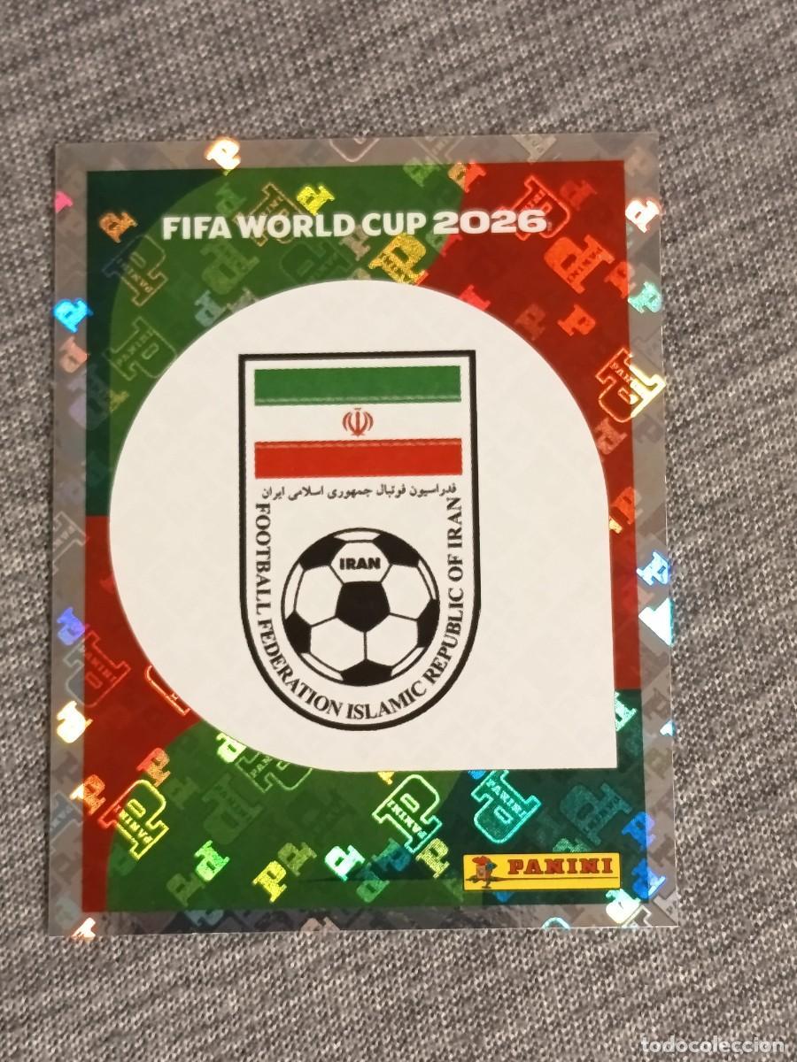 Cromos de f&uacute;tbol: ESCUDO IRAN IRN 1 STICKER MUNDIAL 2026 PANINI FIFA WORLD CUP NUEVO