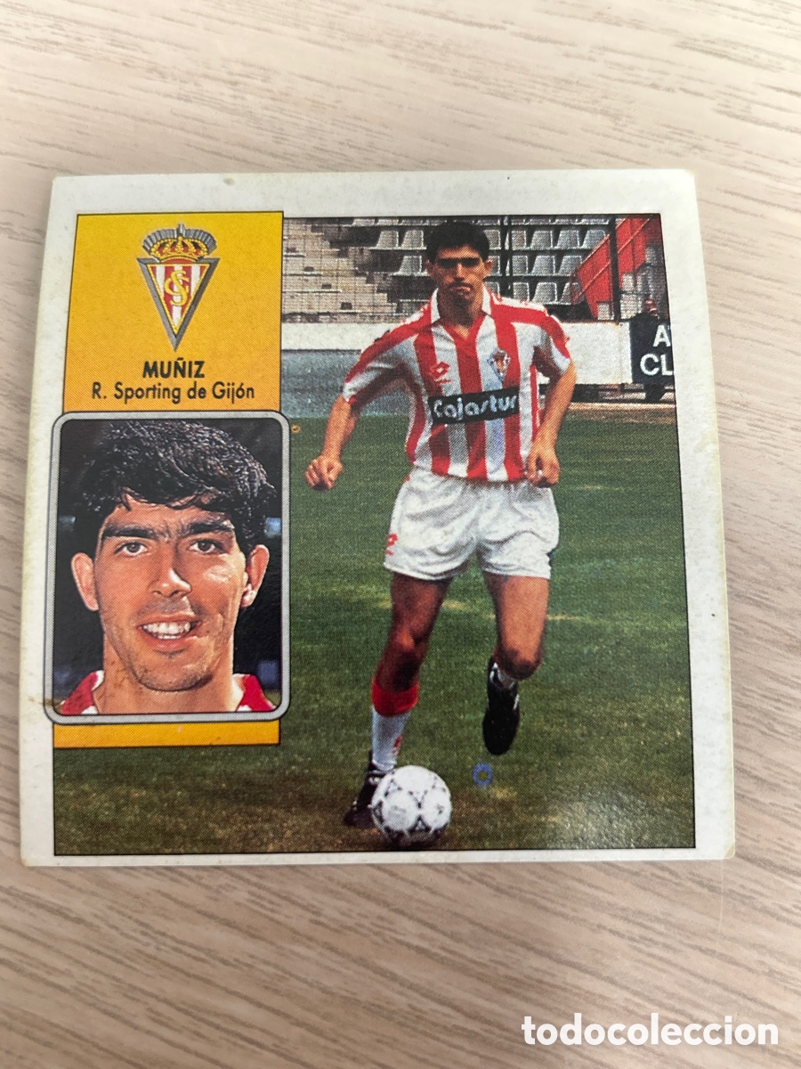 Figurine di Calcio: MU&Ntilde;IZ SPORTING DE GIJON LIGA ESTE 1992 1993 92 93 NUNCA PEGADO SIN PEGAR