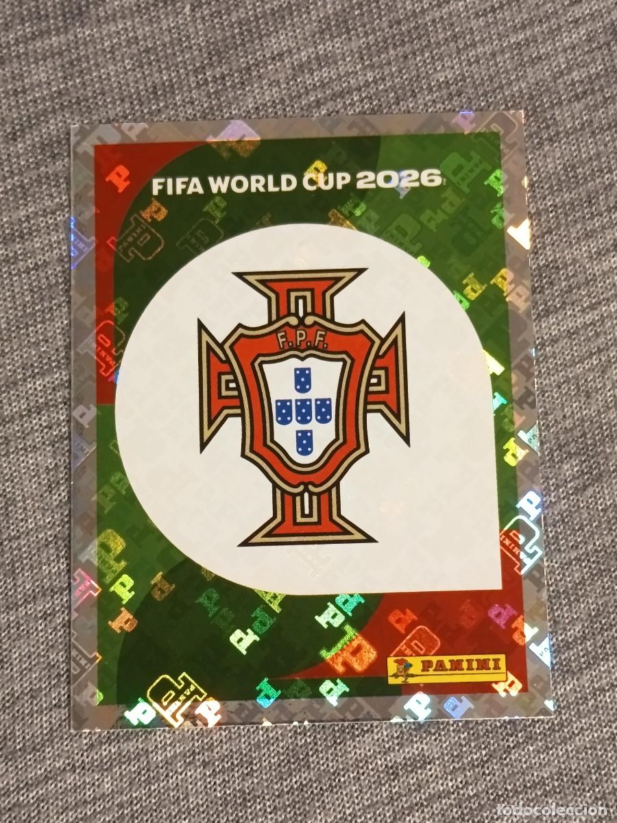 Cromos de f&uacute;tbol: ESCUDO PORTUGAL POR 1 STICKER MUNDIAL 2026 PANINI FIFA WORLD CUP NUEVO