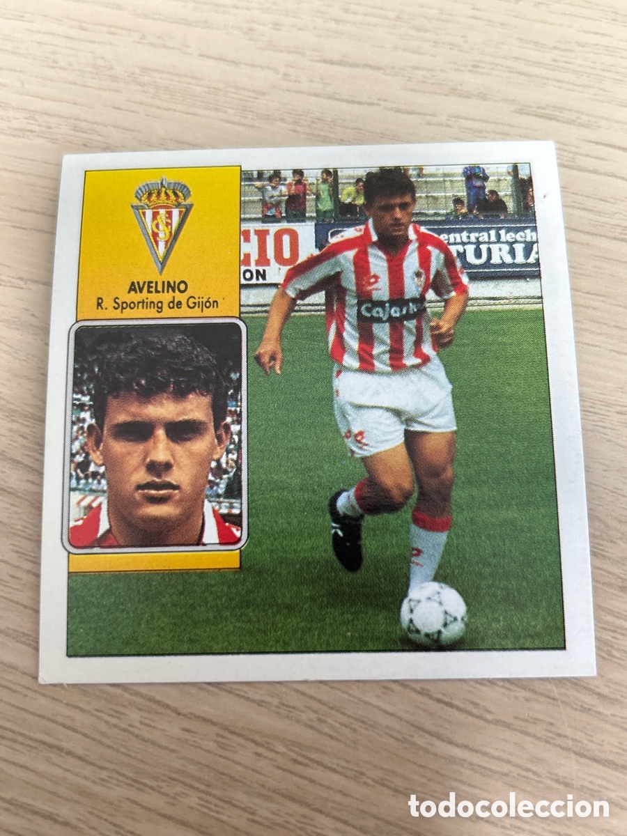 Football Stickers: AVELINO SPORTING DE GIJON LIGA ESTE 1992 1993 92 93 NUNCA PEGADO SIN PEGAR