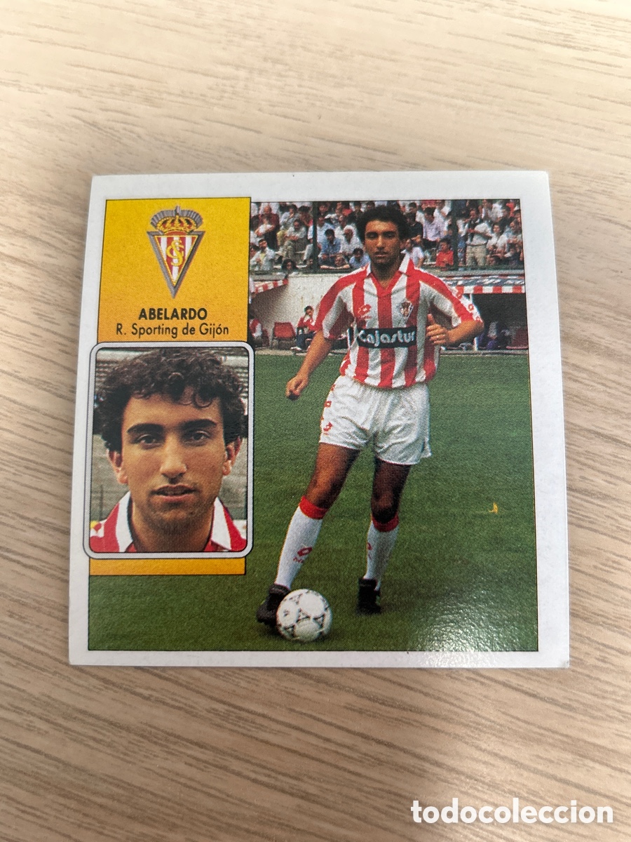 Cromos de f&uacute;tbol: ABELARDO SPORTING DE GIJON LIGA ESTE 1992 1993 92 93 NUNCA PEGADO SIN PEGAR