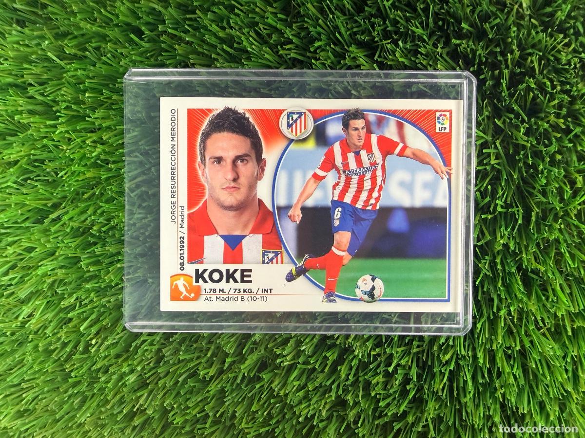 Cromos de f&uacute;tbol: N&ordm; 10 Koke Atl&eacute;tico de Madrid Liga Este 14 15