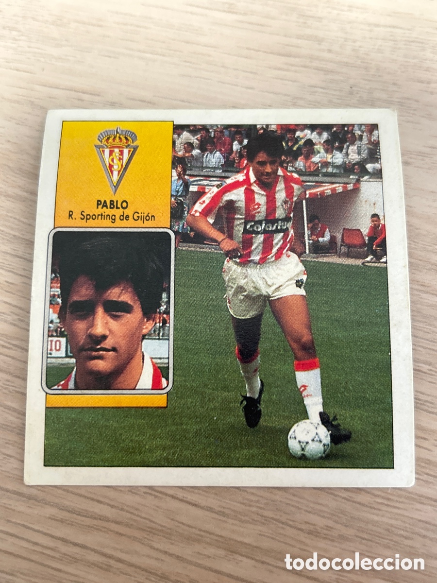 Cromos de f&uacute;tbol: PABLO SPORTING DE GIJON LIGA ESTE 1992 1993 92 93 NUNCA PEGADO SIN PEGAR