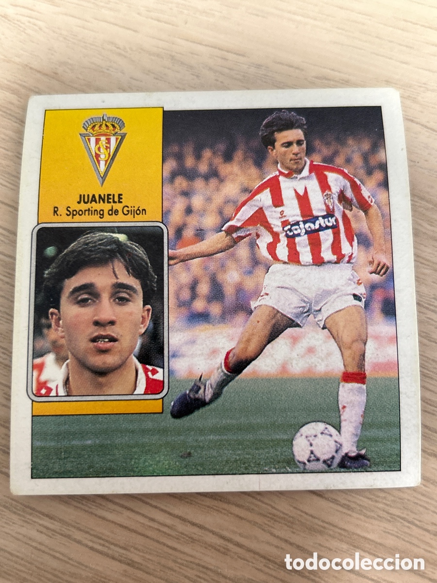 Cromos de f&uacute;tbol: JUANELE SPORTING DE GIJON LIGA ESTE 1992 1993 92 93 NUNCA PEGADO SIN PEGAR