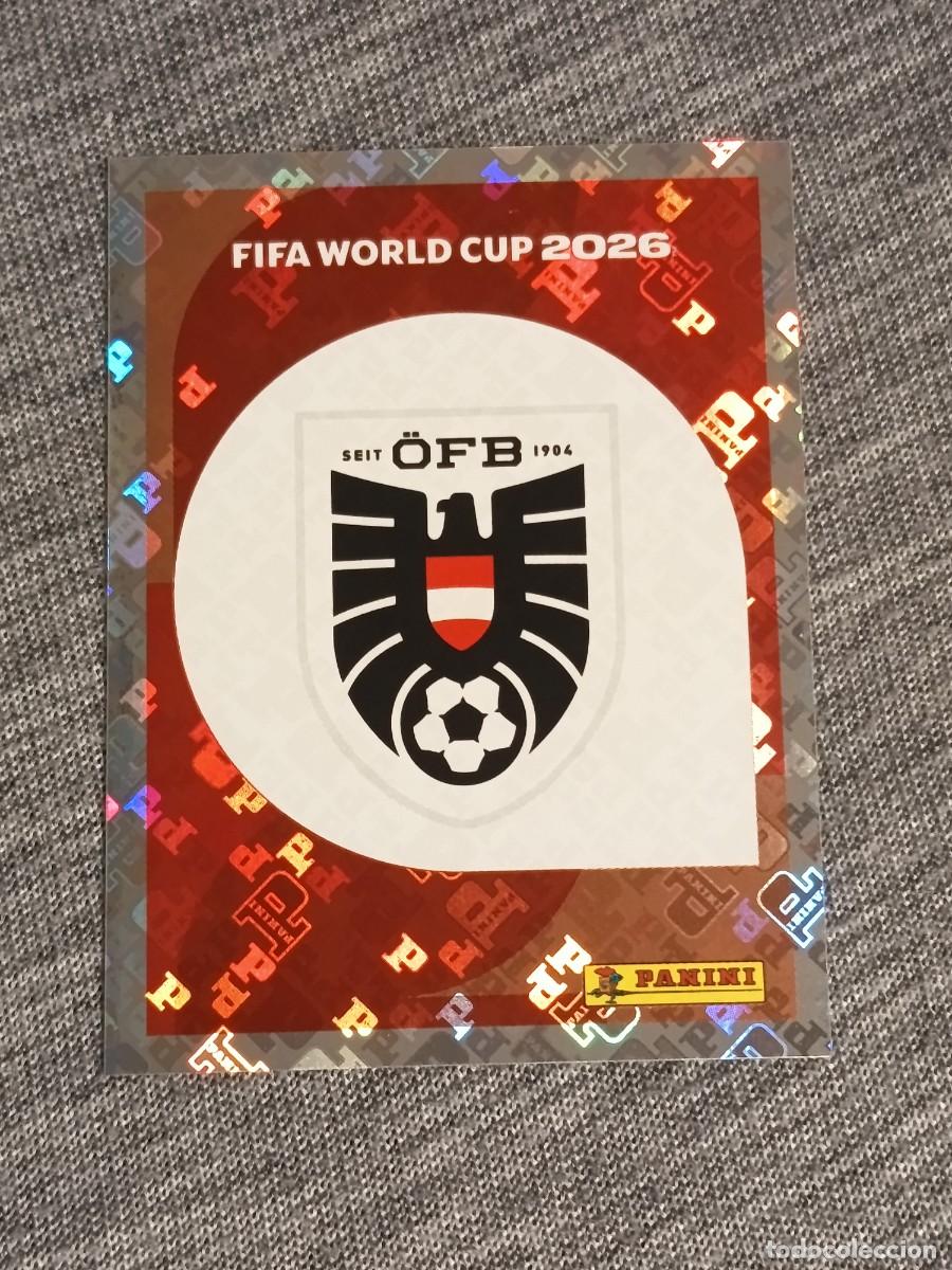 Cromos de f&uacute;tbol: ESCUDO AUSTRIA AUT 1 STICKER MUNDIAL 2026 PANINI FIFA WORLD CUP NUEVO