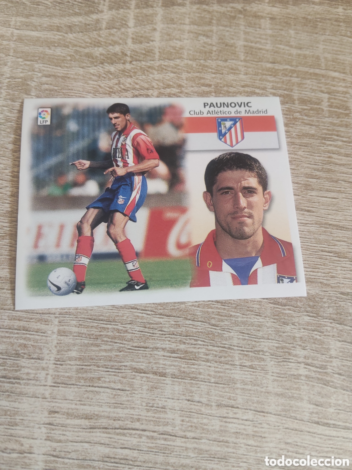 Cromos de f&uacute;tbol: Paunovic Atl&eacute;tico de Madrid liga 1999 2000 99 00 ediciones este