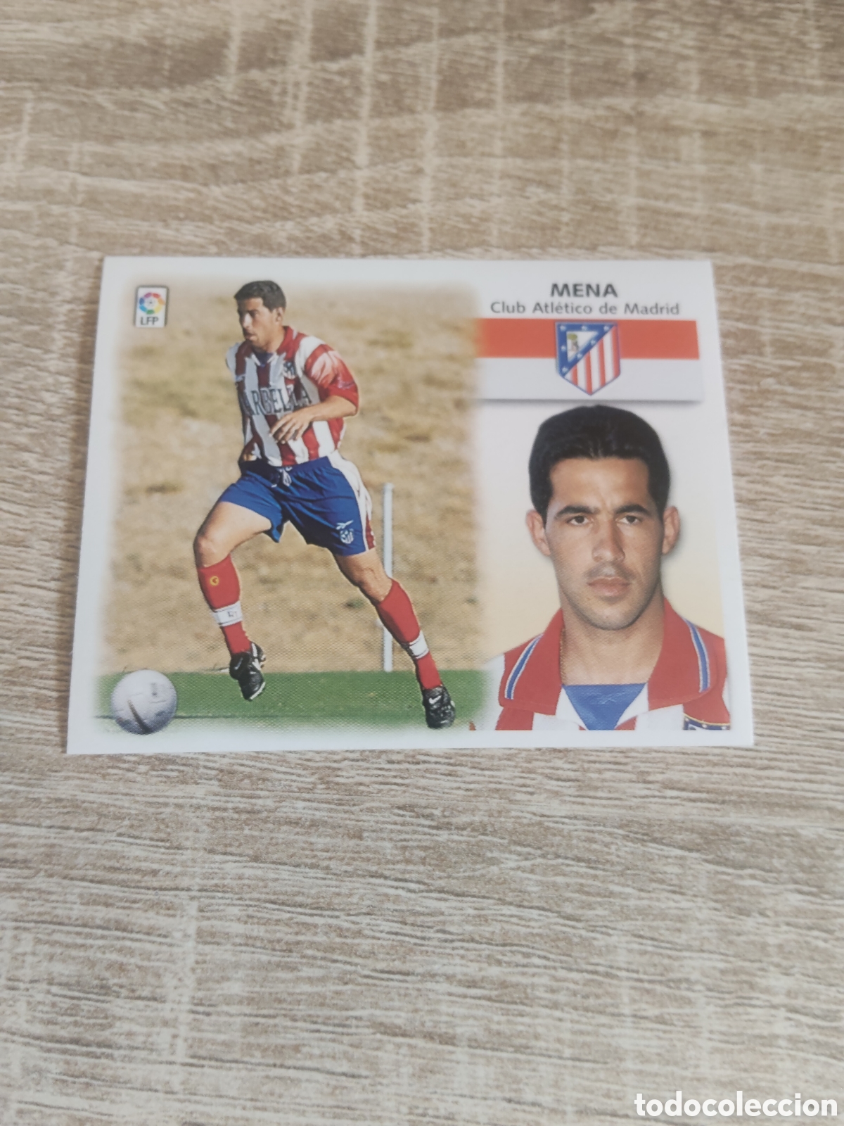 Cromos de f&uacute;tbol: Mena Atl&eacute;tico de Madrid liga 1999 2000 99 00 ediciones este