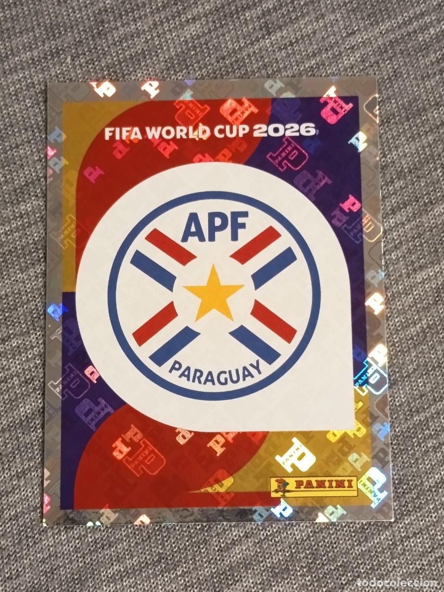 Cromos de f&uacute;tbol: ESCUDO PARAGUAY PAR 1 STICKER MUNDIAL 2026 PANINI FIFA WORLD CUP NUEVO