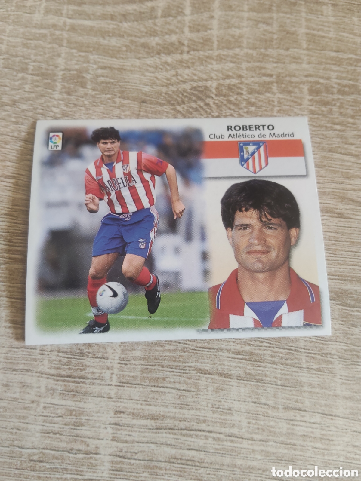 Cromos de f&uacute;tbol: Roberto Atl&eacute;tico de Madrid liga 1999 2000 99 00 ediciones este
