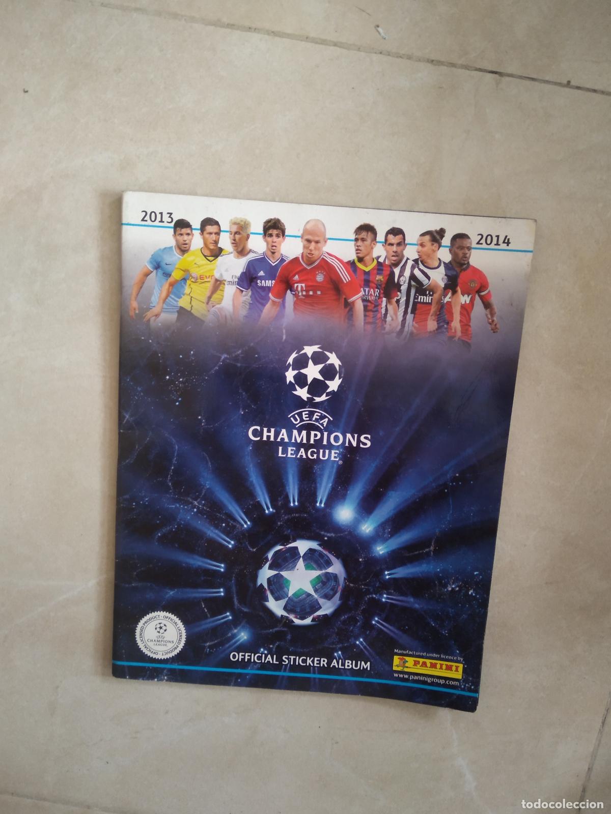 Cromos de f&uacute;tbol: ALBUM VACIO CROMO FUTBOL PANINI UEFA CHAMPIONS LEAGUE 2013-2014 13-14 ROBBEN AGUERO IBRAHIMOVIC EVRA