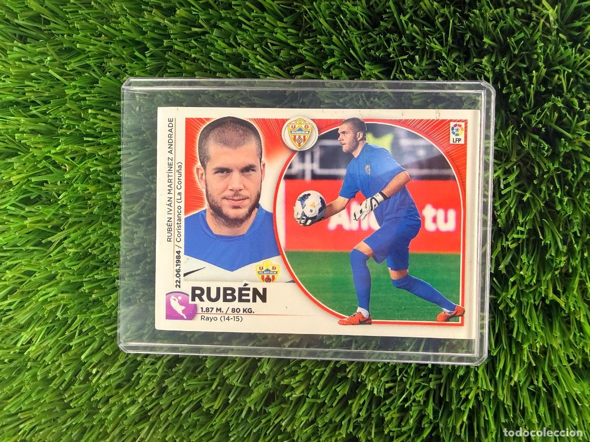 Cromos de f&uacute;tbol: N&ordm; 1 Rub&eacute;n UD Almer&iacute;a Liga Este 14 15