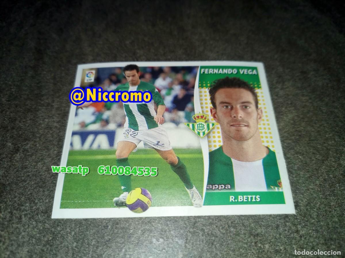 Cromos de f&uacute;tbol: fernando vega betis 2006 2007 nuevo sin pegar fichaje invierno ampliacion liga futbol 06 07 niccromo