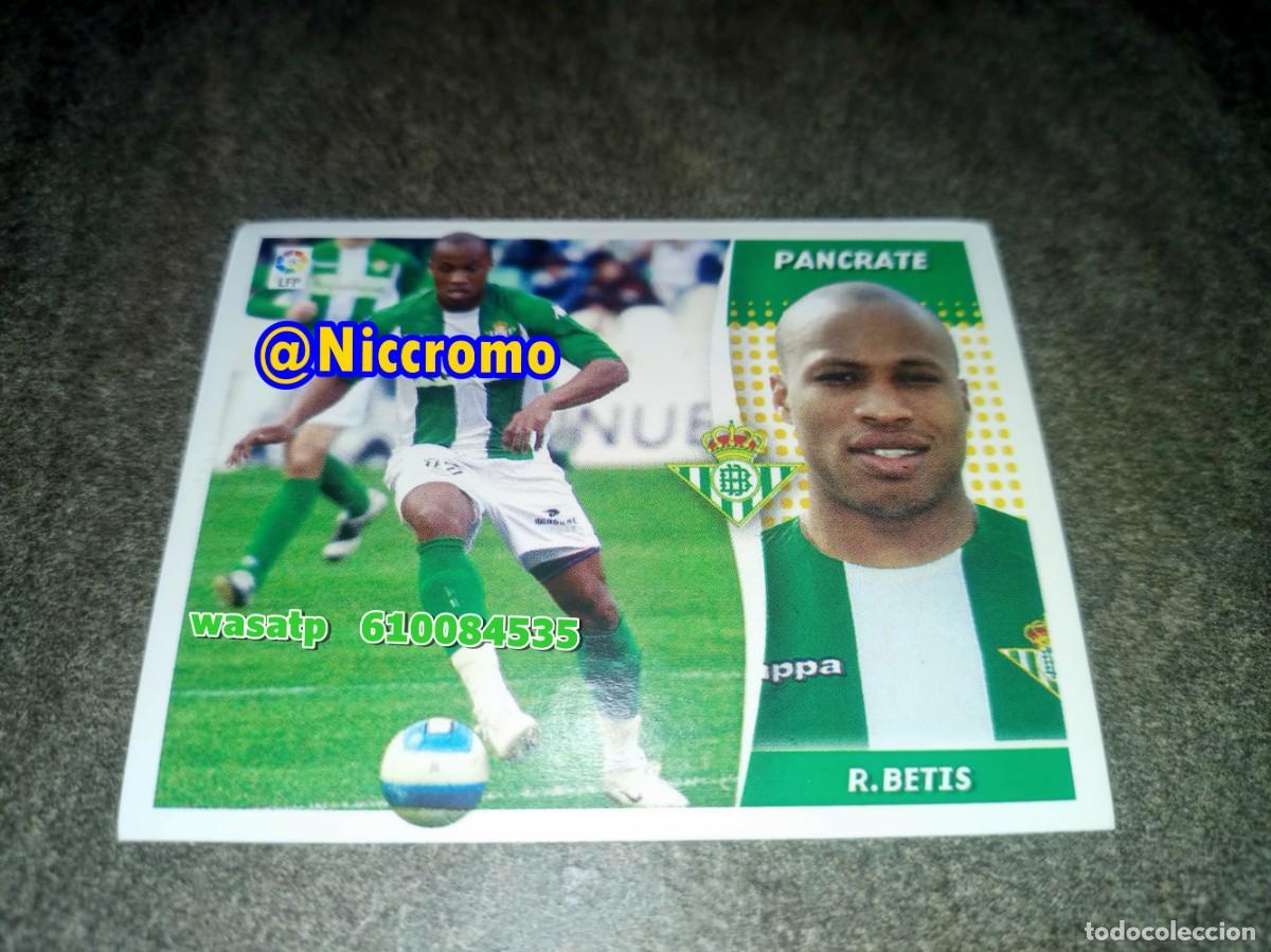 Cromos de f&uacute;tbol: pancrate real betis 2006 2007 nuevo sin pegar fichaje invierno ampliacion liga futbol 06 07 niccromo