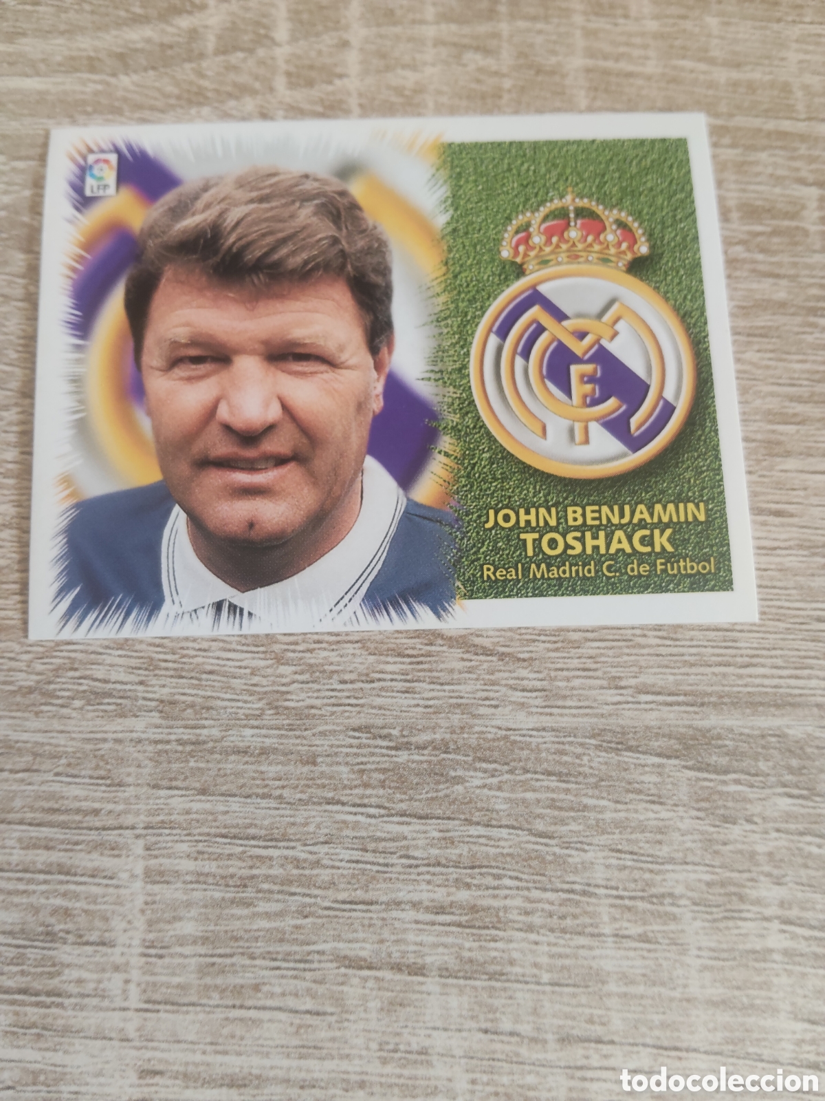 Cromos de f&uacute;tbol: John Benjam&iacute;n Toshack Real Madrid liga 1999 2000 99 00 ediciones este