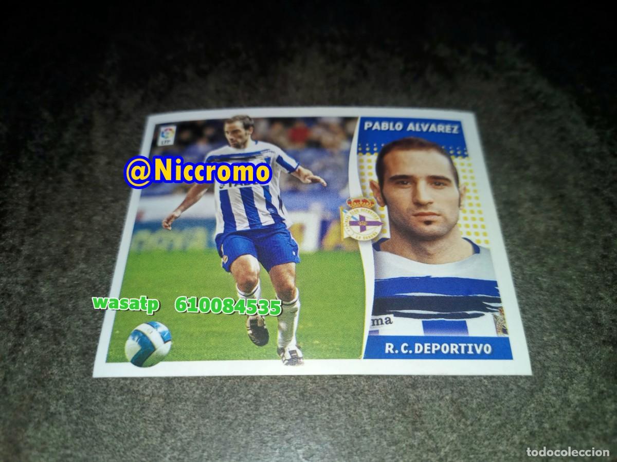 Cromos de f&uacute;tbol: pablo alvarez coru&ntilde;a 2006 2007 nuevosin pegar fichaje invierno ampliacion liga futbol 06 07 niccromo