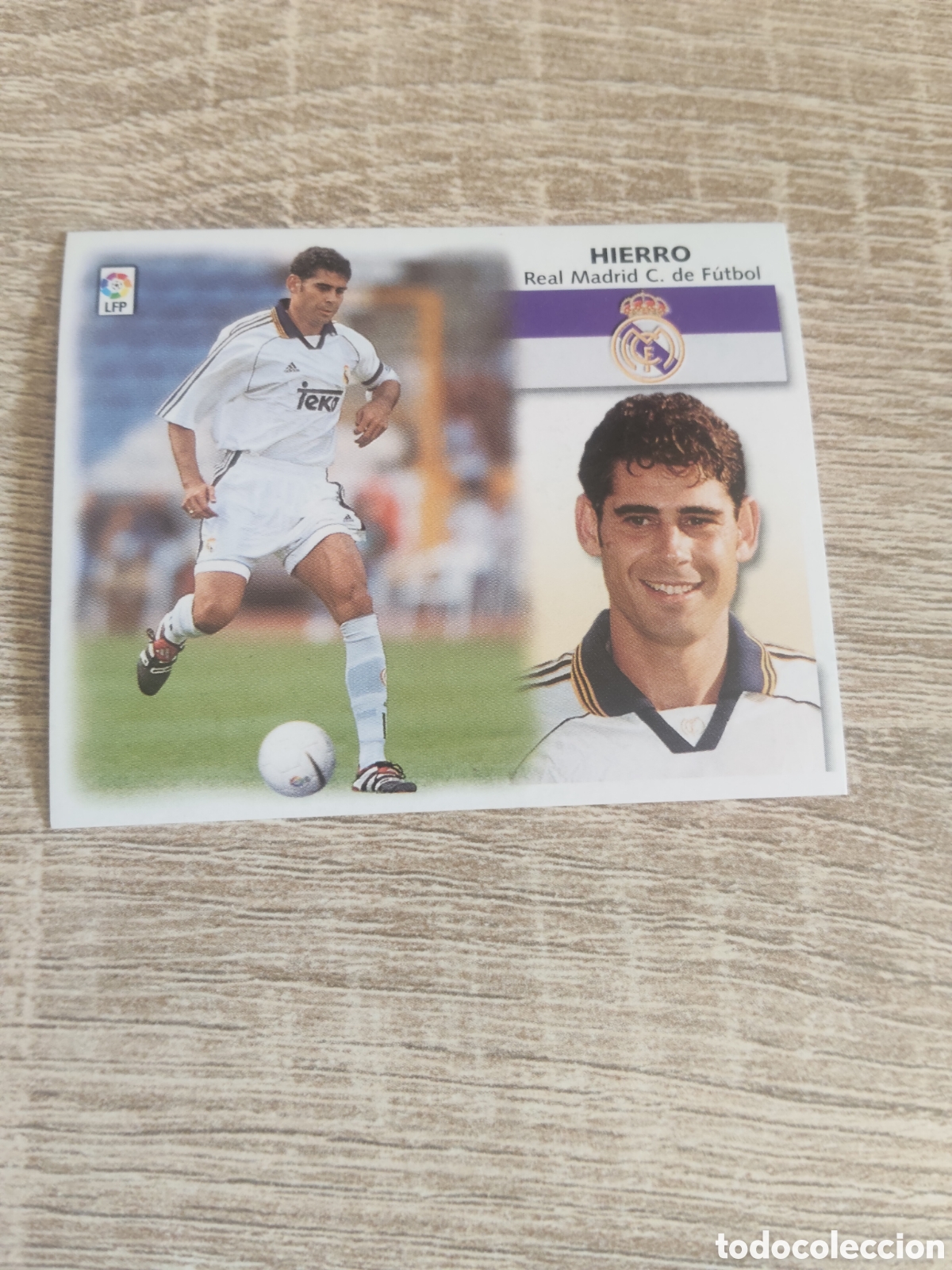 Cromos de f&uacute;tbol: Hierro Real Madrid liga 1999 2000 99 00 ediciones este