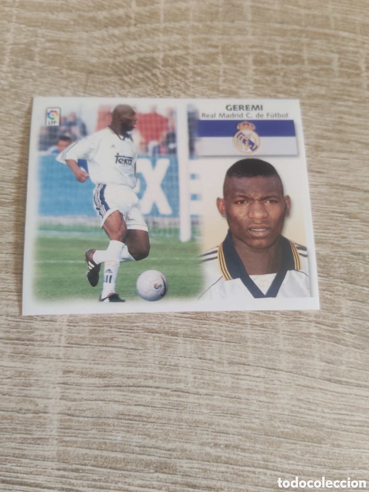 Cromos de f&uacute;tbol: Geremi Real Madrid liga 1999 2000 99 00 ediciones este