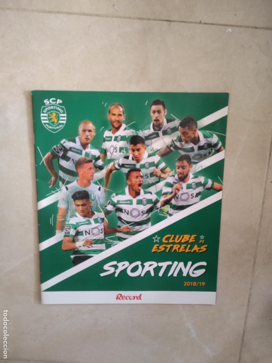 Cromos de f&uacute;tbol: ALBUM VACIO CROMO FUTBOL RECORD 18-19 CLUBE DE ESTRELAS 2018-2019 NANI BRUNO FERNANDES MATHIEU