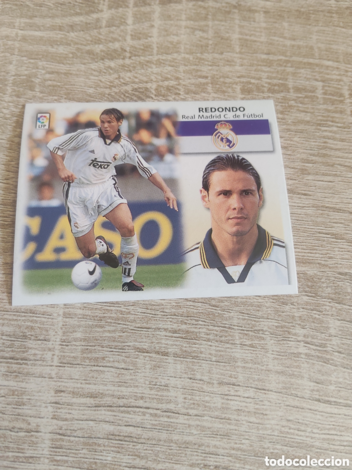 Cromos de f&uacute;tbol: Redondo Real Madrid liga 1999 2000 99 00 ediciones este