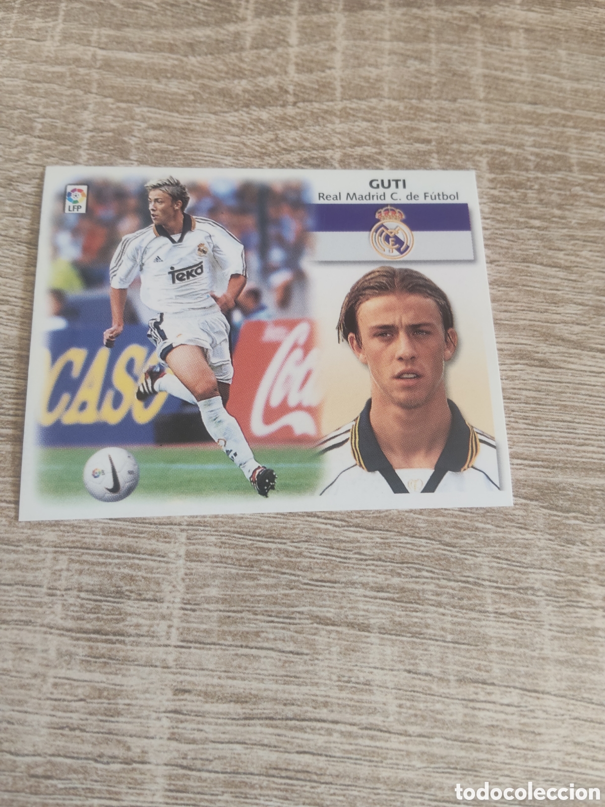 Cromos de f&uacute;tbol: Guti Real Madrid liga 1999 2000 99 00 ediciones este