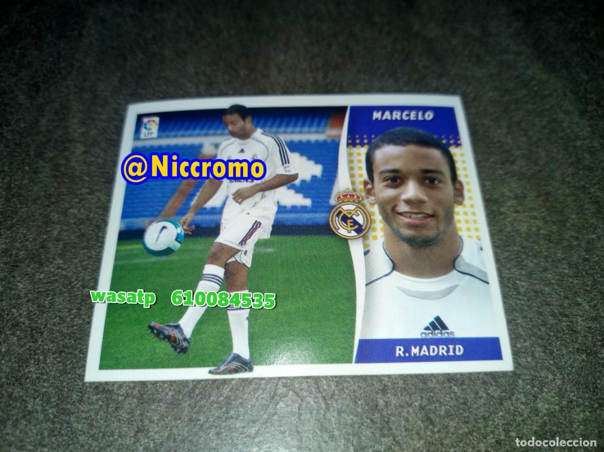 Cromos de f&uacute;tbol: marcelo real madrid 2006 2007 nuevo sin pegar fichaje invierno ampliacion liga futbol 06 07 niccromo
