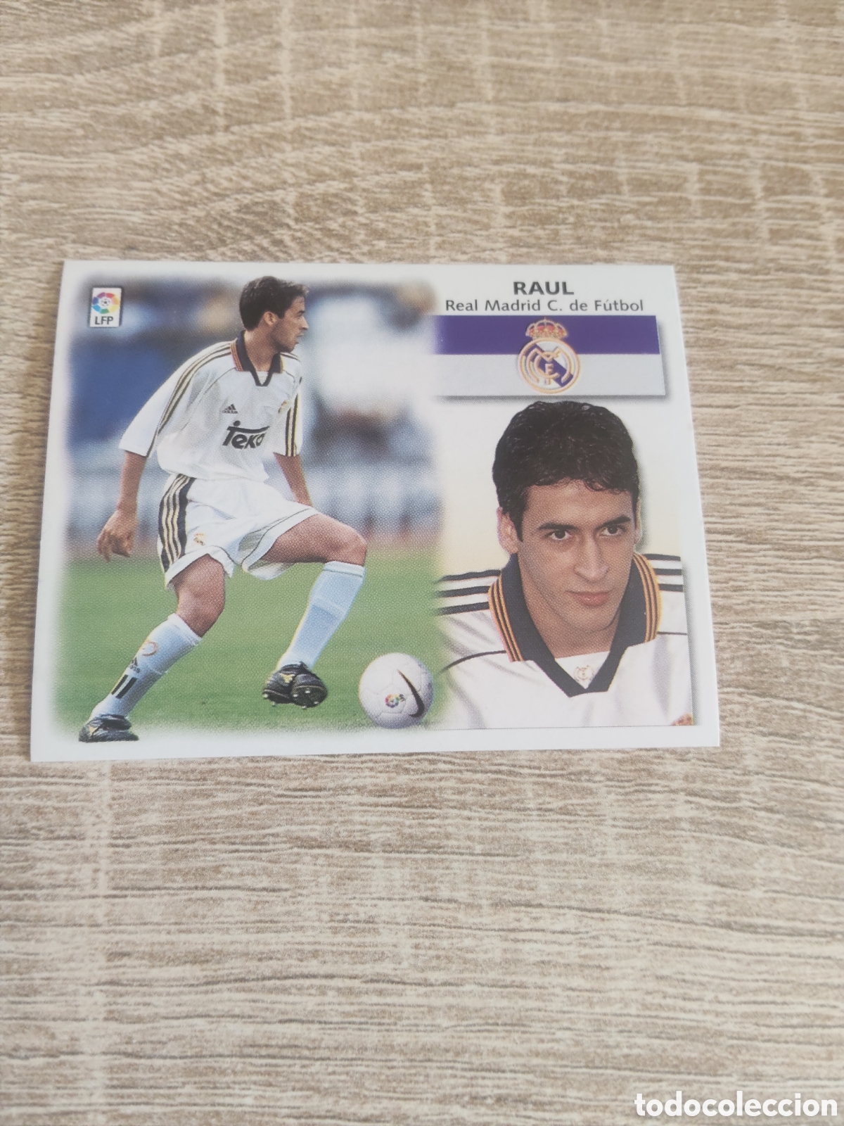 Cromos de f&uacute;tbol: Ra&uacute;l Real Madrid liga 1999 2000 99 00 ediciones este