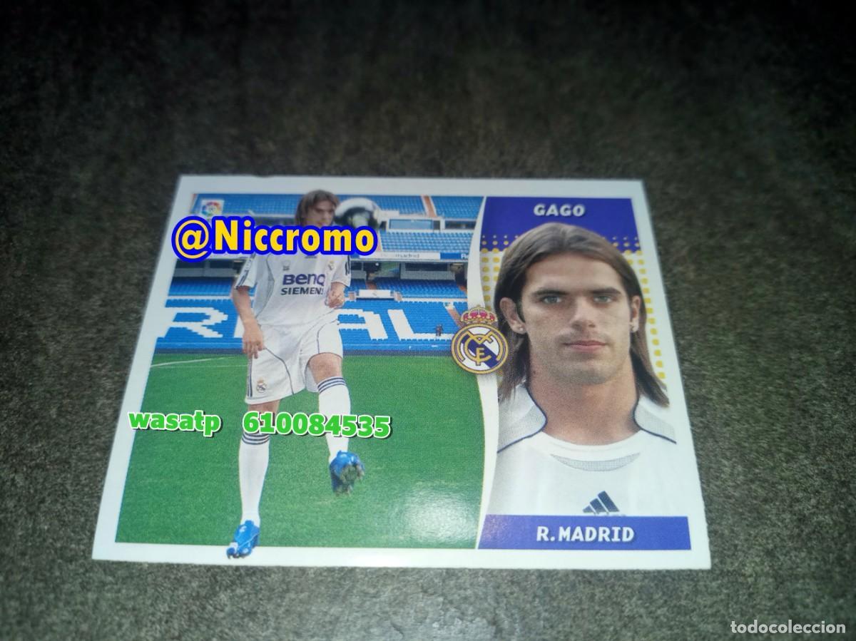 Cromos de f&uacute;tbol: gago real madrid 2006 2007 nuevo sin pegar fichaje invierno ampliacion liga futbol 06 07 niccromo