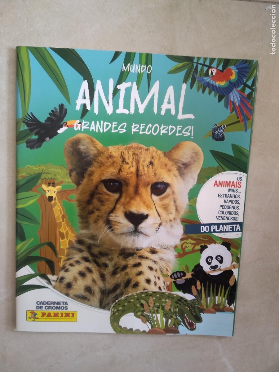 Cromos de f&uacute;tbol: ALBUM VACIO CROMO PANINI VERSION PORTUGAL MUNDO ANIMAL GRANDES RECORDES