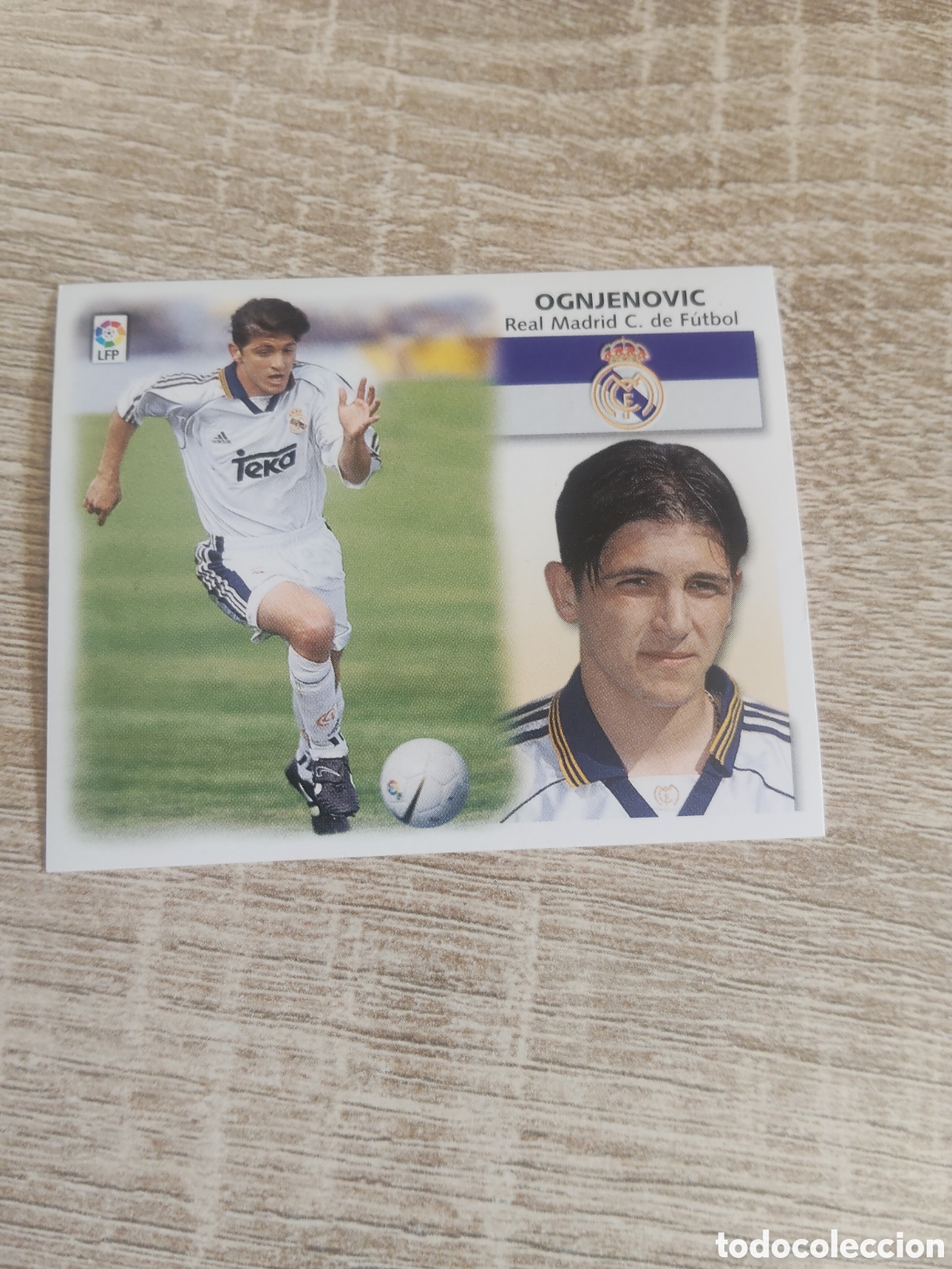 Cromos de f&uacute;tbol: Ognjenovic Real Madrid liga 1999 2000 99 00 ediciones este