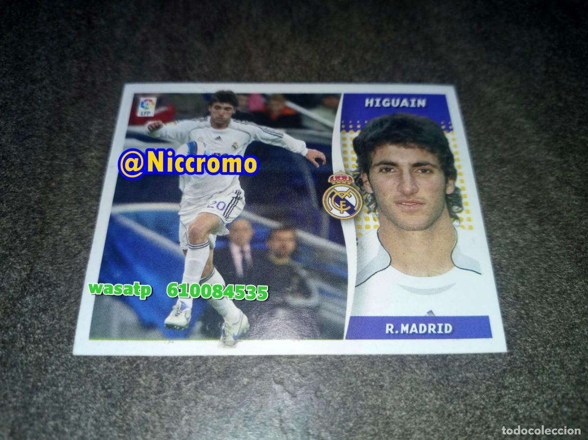 Cromos de f&uacute;tbol: higuain real madrid 2006 2007 nuevo sin pegar fichaje invierno ampliacion liga futbol 06 07 niccromo
