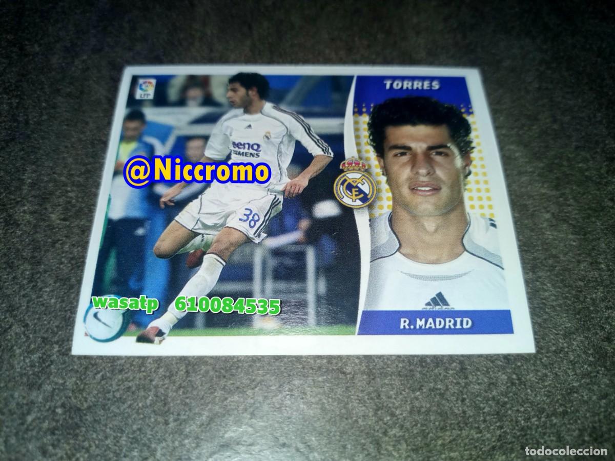 Cromos de f&uacute;tbol: torres real madrid 2006 2007 nuevo sin pegar fichaje invierno ampliacion liga futbol 06 07 niccromo
