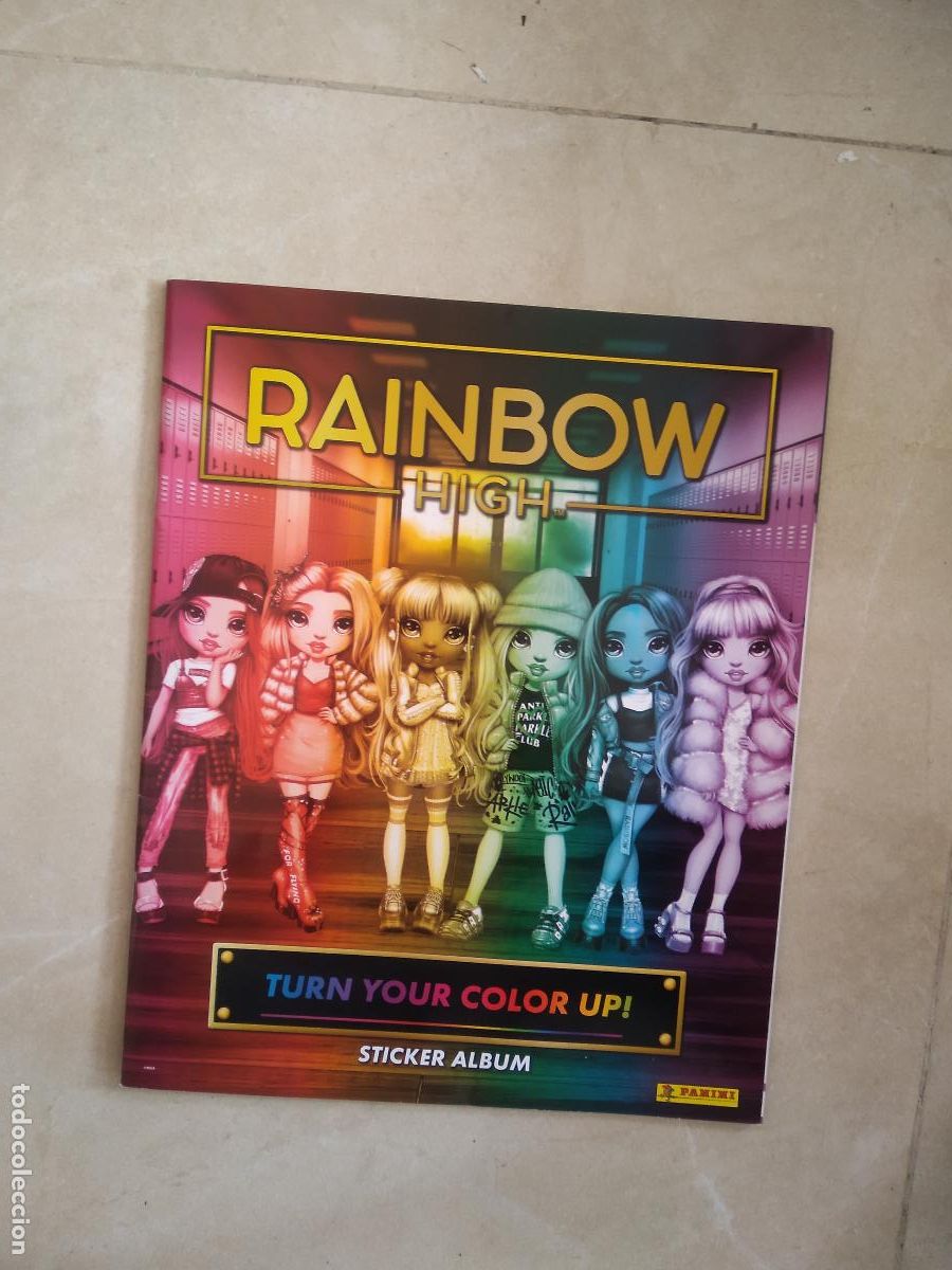 Cromos de f&uacute;tbol: ALBUM VACIO CROMO PANINI RAINBOW HIGH TURN YOUR COLOR UP