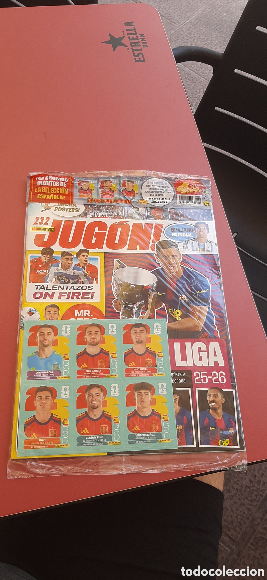 Cromos de f&uacute;tbol: Actualizaci&oacute;n Espa&ntilde;a Mundial 2026 Revista Jug&oacute;n 232