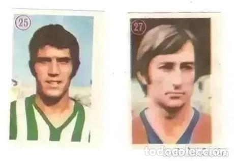 Cromos de f&uacute;tbol: Lote de 2 cromos del album de futbol temporada 1976-77, Mateo Mirete - Nuevos, nunca pegados