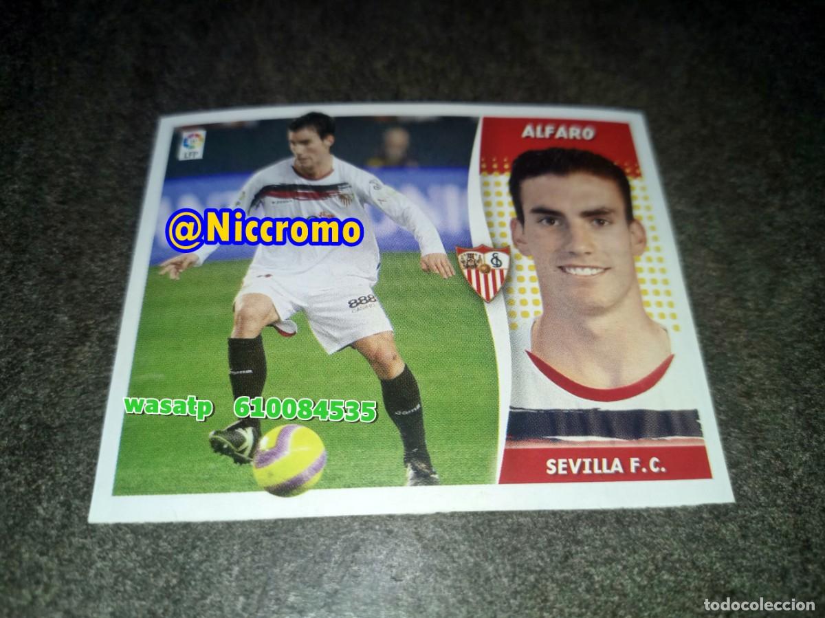 Cromos de f&uacute;tbol: alfaro sevilla 2006 2007 nuevo sin pegar fichaje invierno ampliacion liga futbol 06 07 niccromo