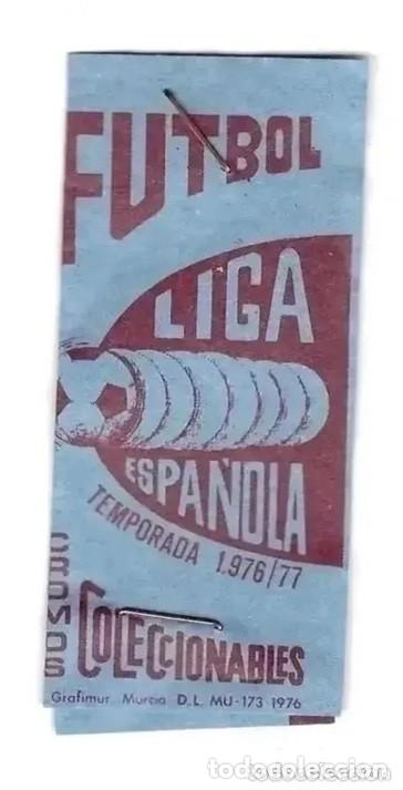 Cromos de f&uacute;tbol: Sobre del album de futbol temporada 1976-77, Mateo Mirete - Nuevo y sin abrir